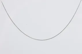 16.5" 18k White Gold Box Chain (1.92g.)