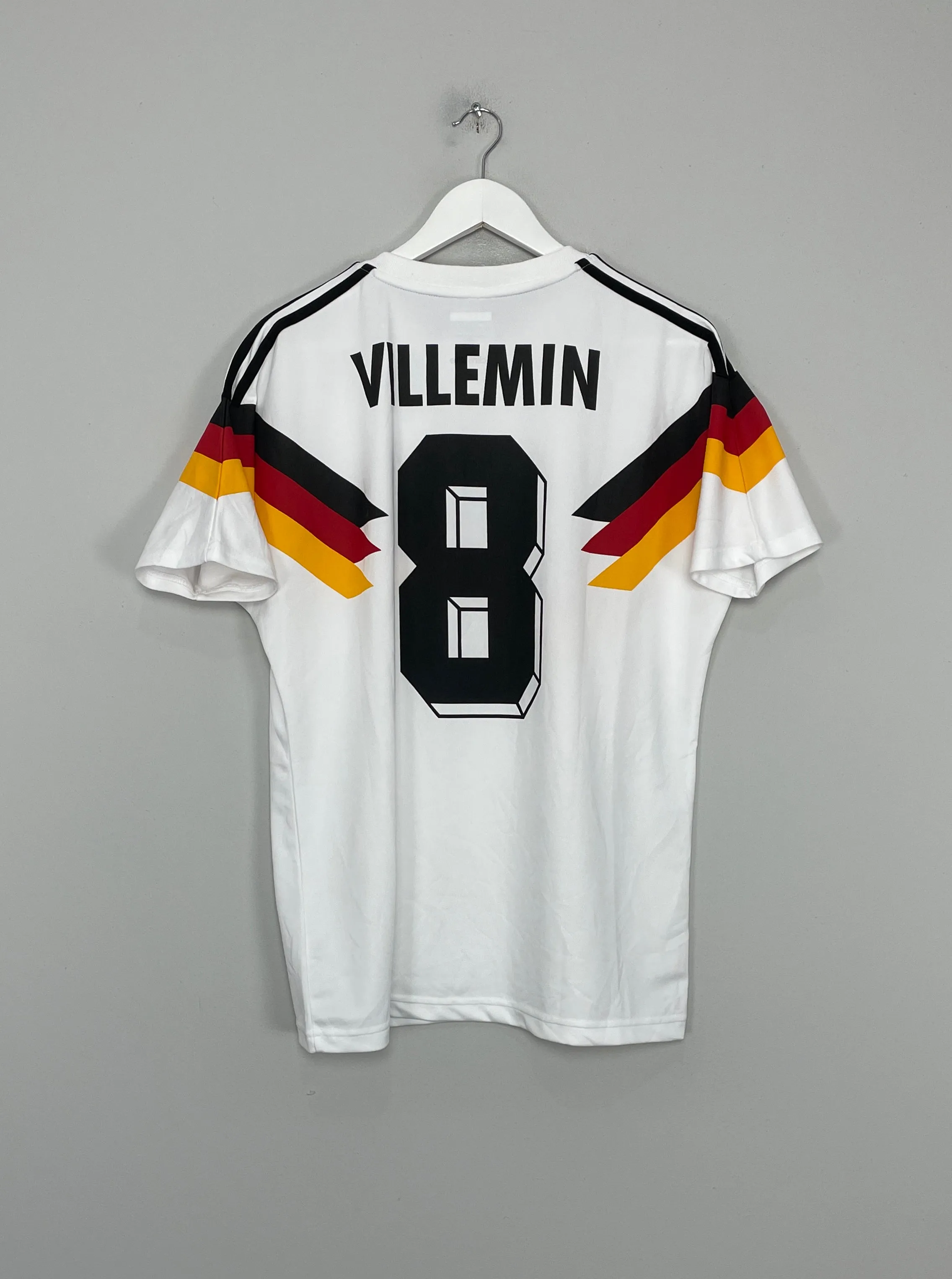 2014 GERMANY VILLEMIN #8 ADIDAS ORIGINALS x SKATEBOARDING SHIRT (M) ADIDAS ORIGINALS