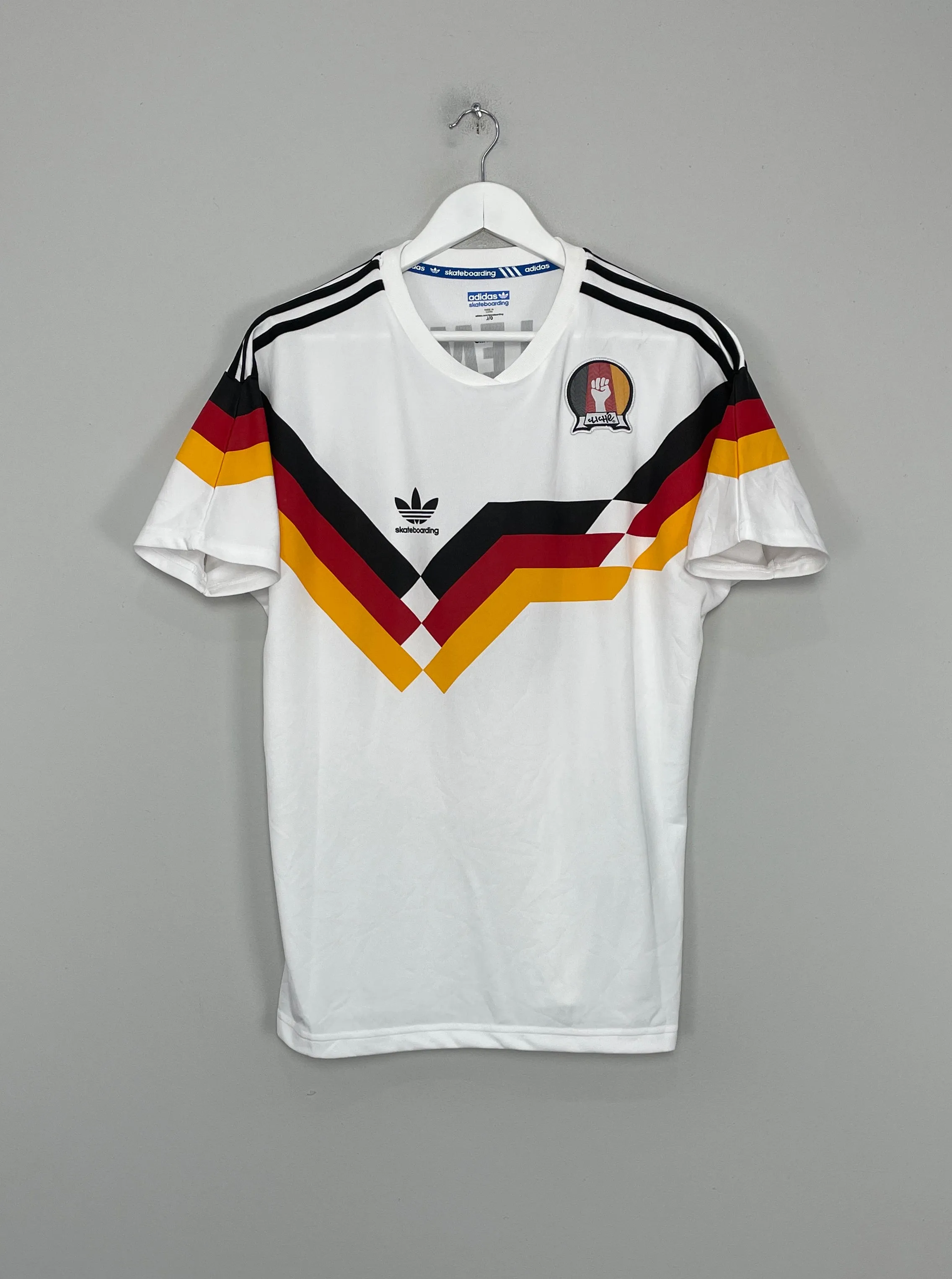 2014 GERMANY VILLEMIN #8 ADIDAS ORIGINALS x SKATEBOARDING SHIRT (M) ADIDAS ORIGINALS