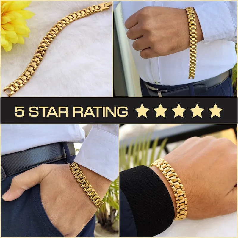 24K Gold Plated Stylish Chain Bracelet