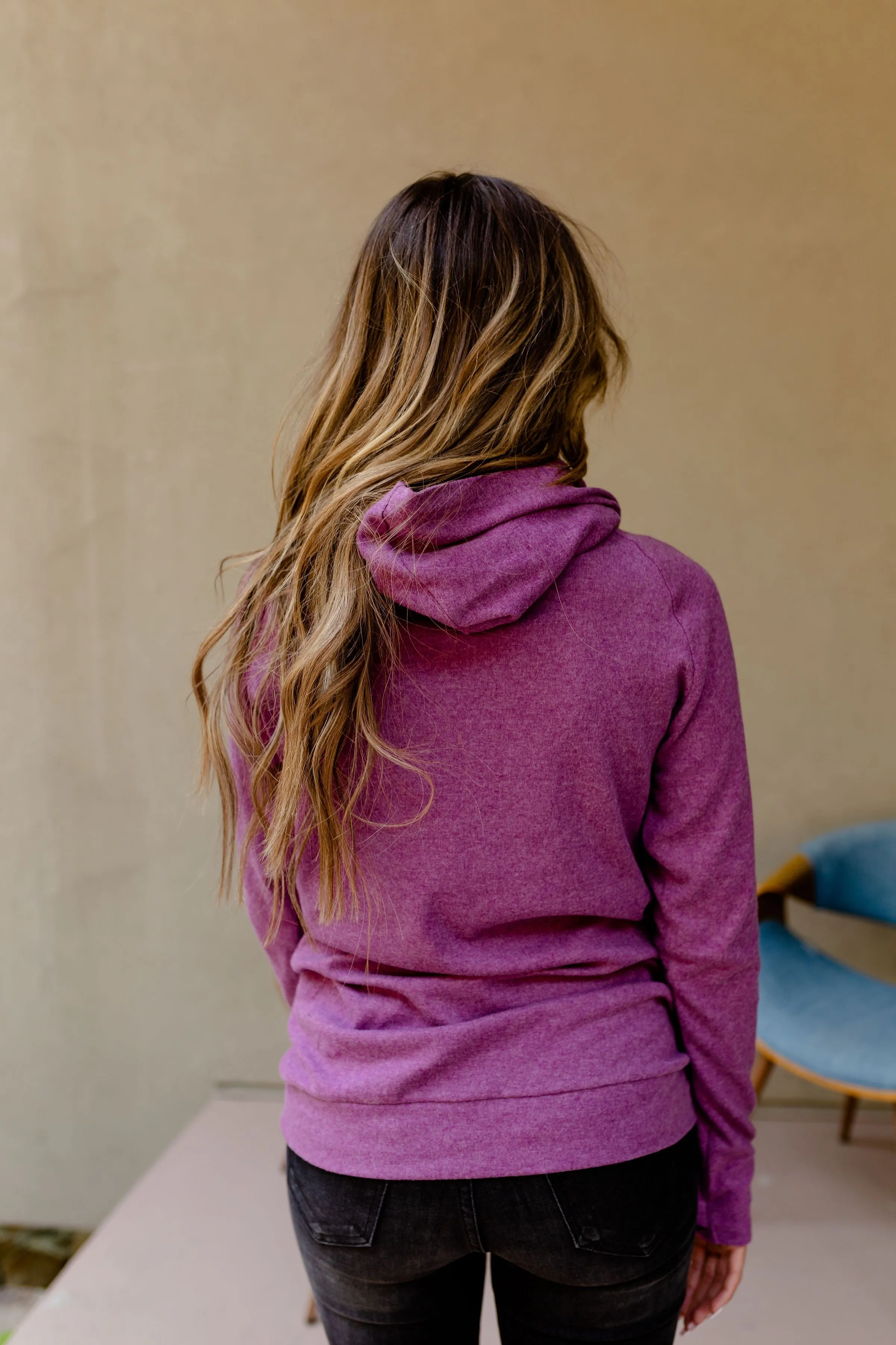 Ampersand Avenue Basic DoubleHood Sweatshirt - Amethyst