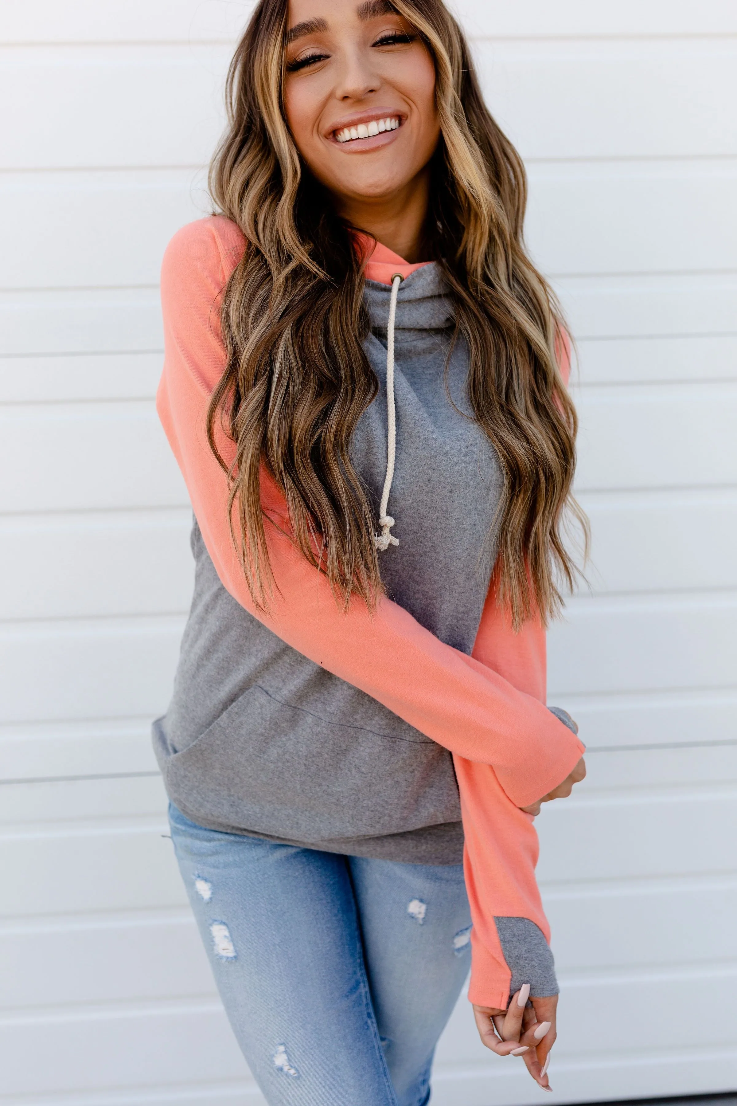 Ampersand Avenue Basic DoubleHood Sweatshirt - Sedona