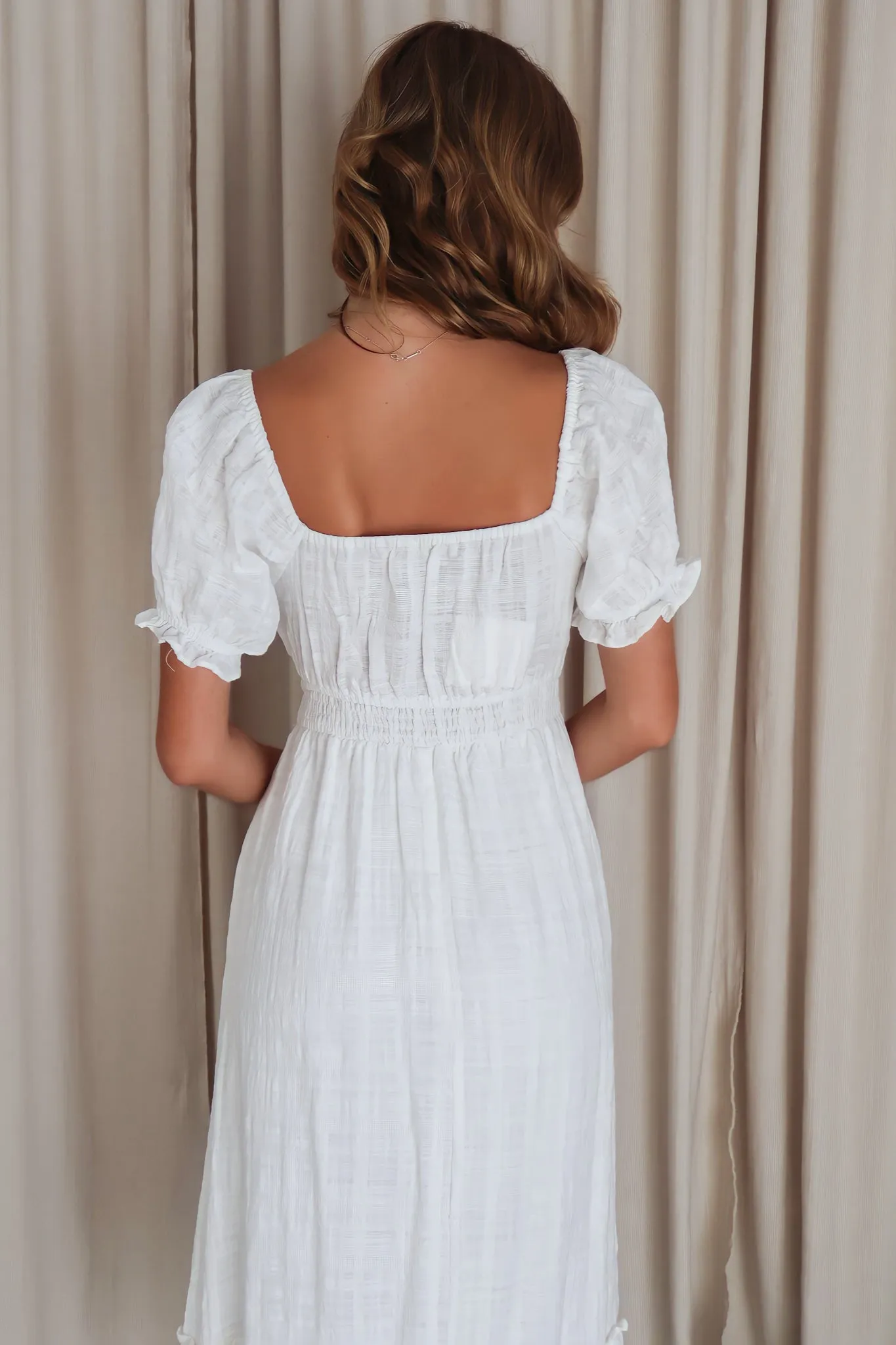 Andrina Midi Dress - White