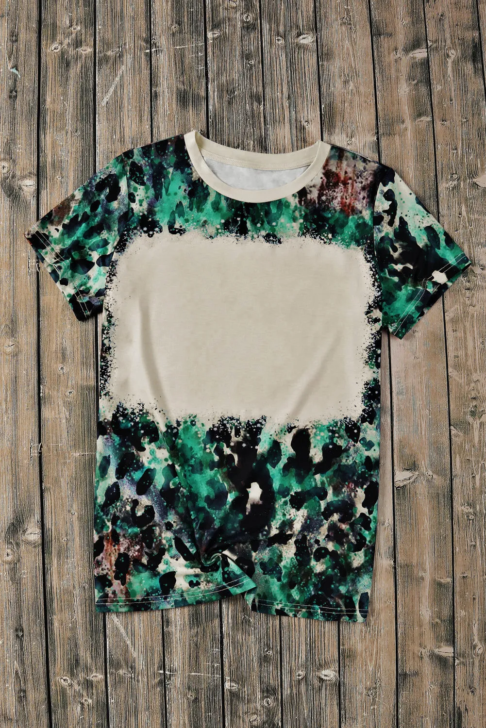 Blank Graphic  Dyed Print T Shirt