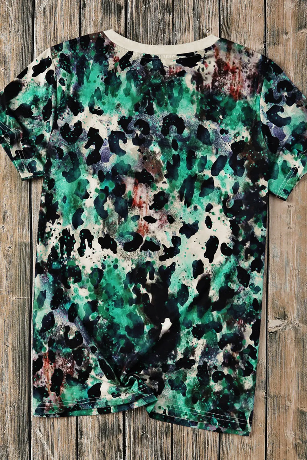 Blank Graphic  Dyed Print T Shirt