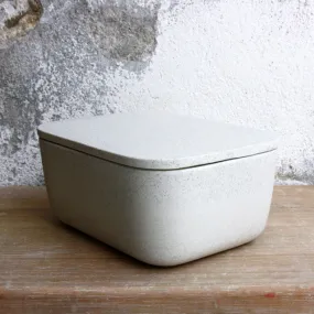 Butter Dish, Warm Stone Grey w/ lid