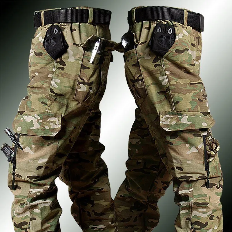 Camouflage Clothing Military Training Suits Wear-resistant Outdoor Jacket Pants