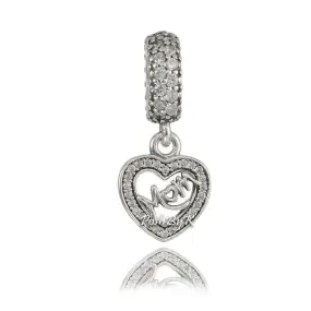 Center Of My Heart  Mom  Charm 791521CZ