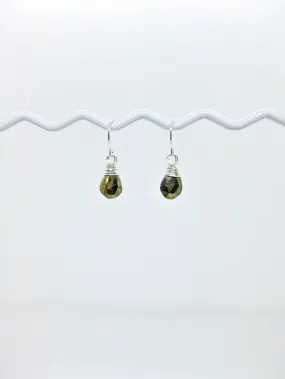 Chamomile: Pyrite Earrings - e657