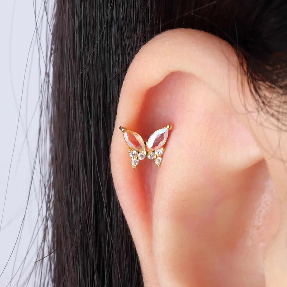 Charming Butterfly Stud