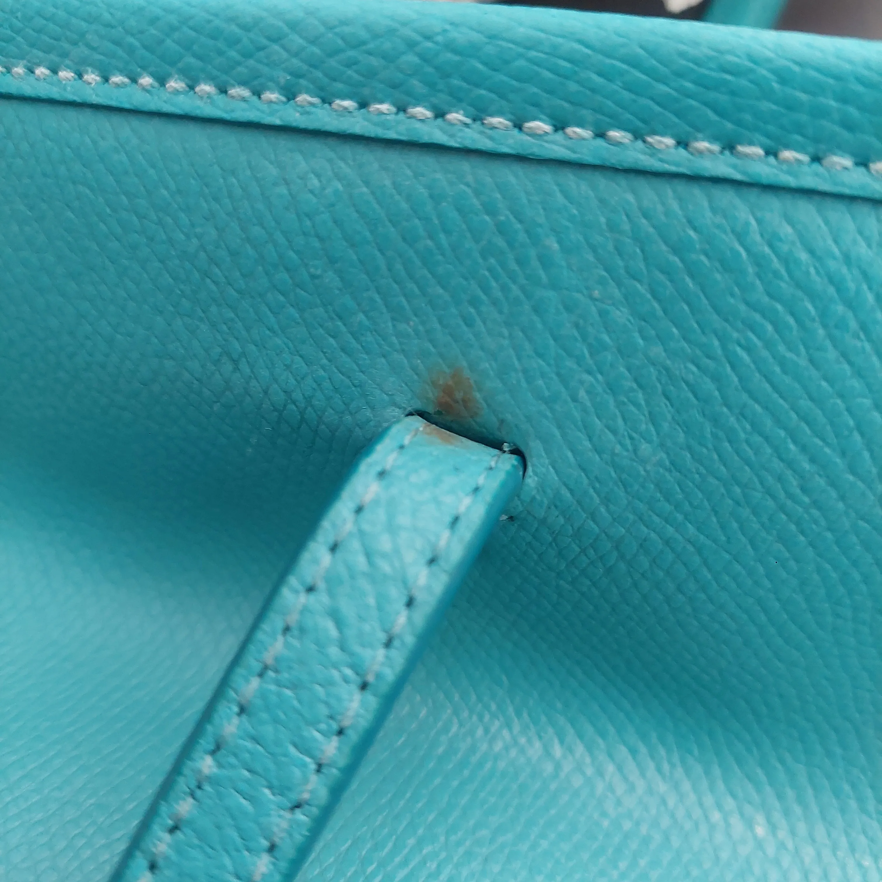 Coach Turquoise Leather Tote Bag | Pre Loved |