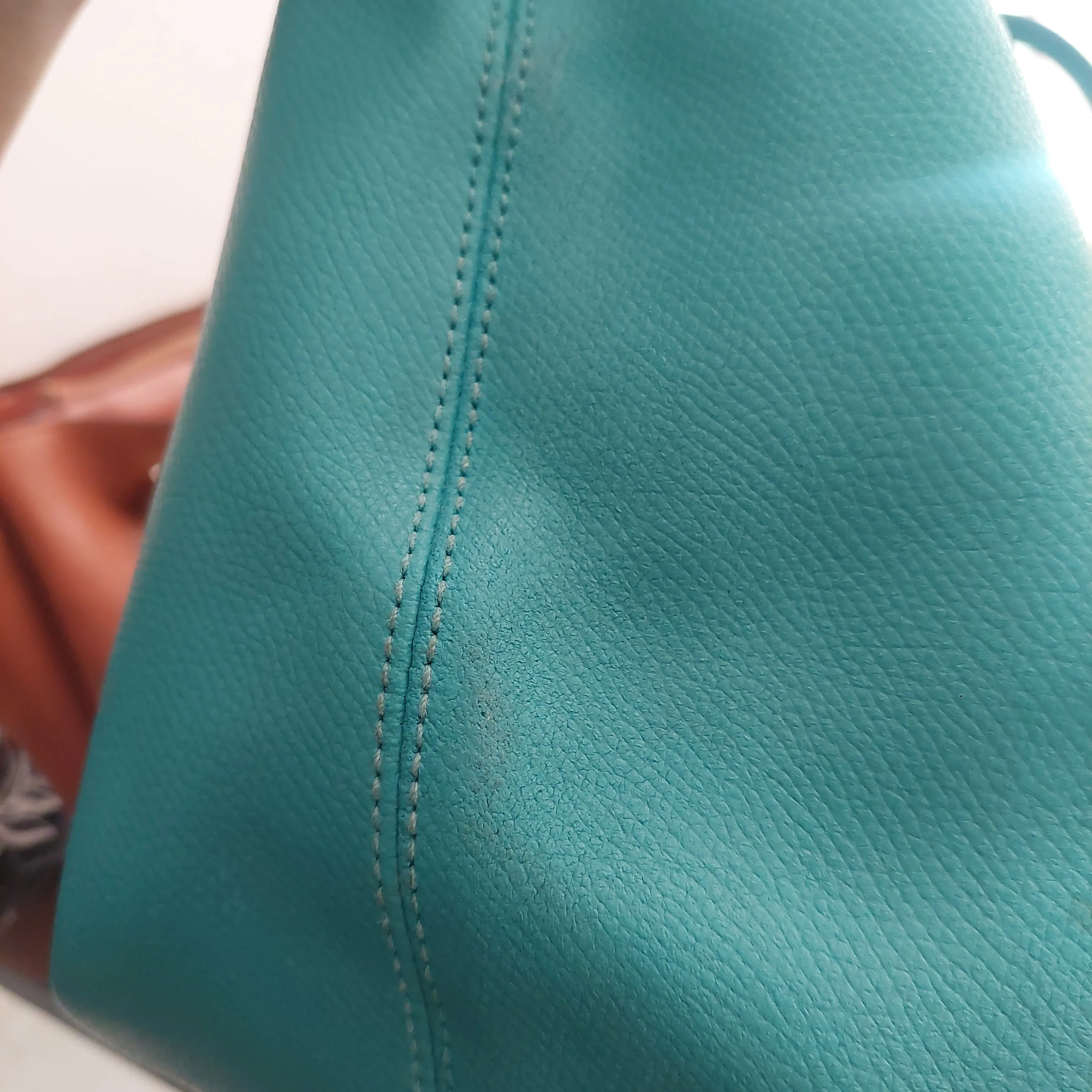 Coach Turquoise Leather Tote Bag | Pre Loved |