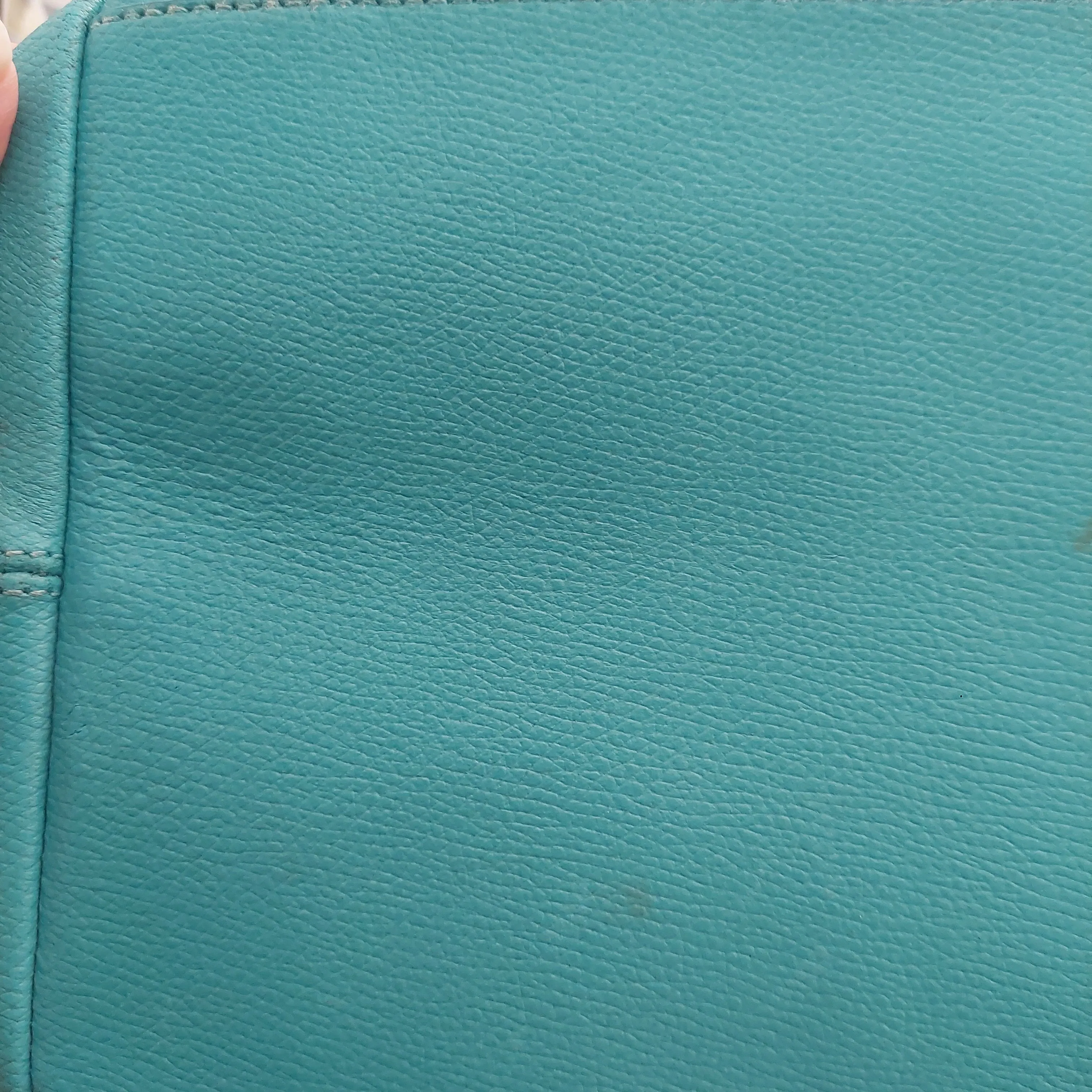 Coach Turquoise Leather Tote Bag | Pre Loved |