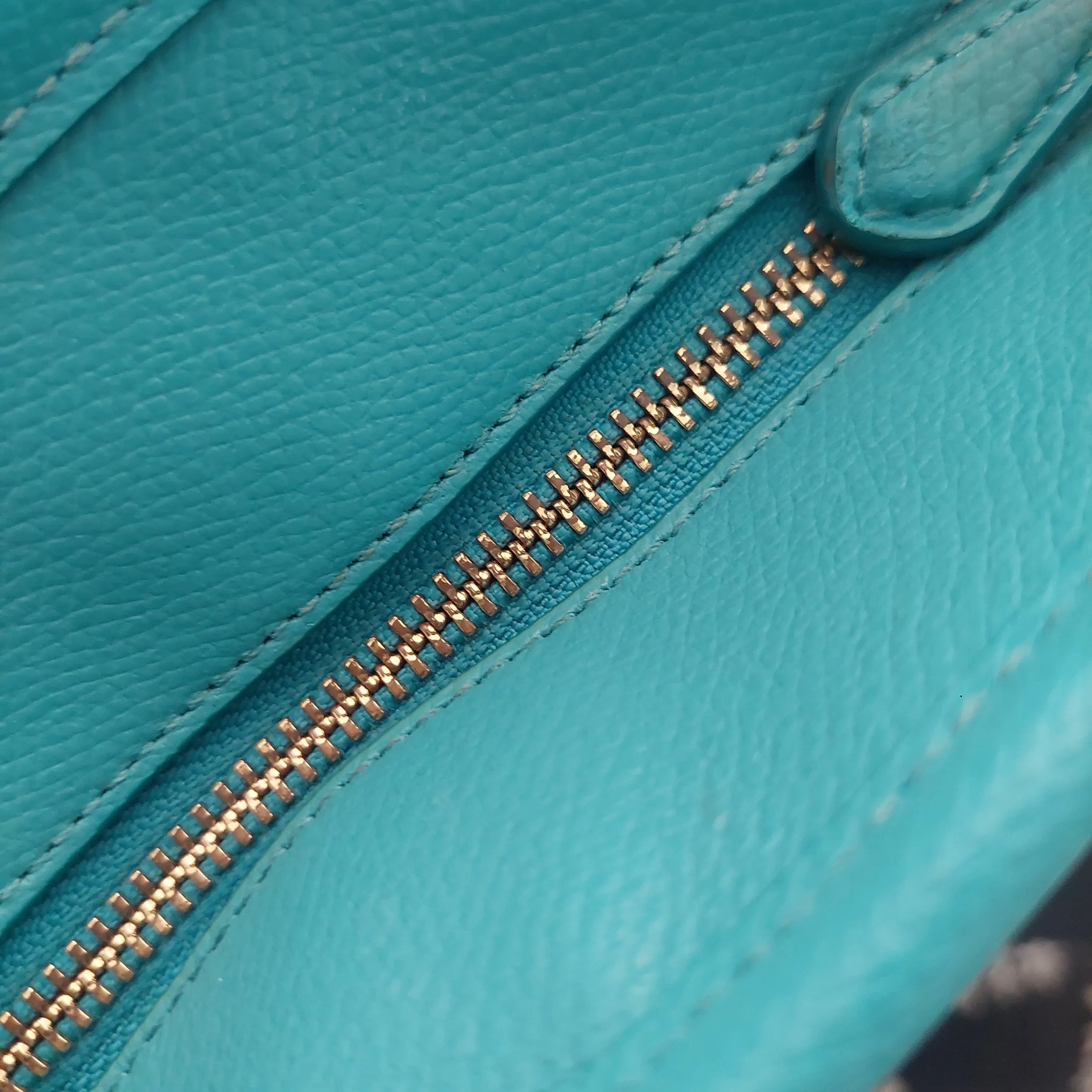 Coach Turquoise Leather Tote Bag | Pre Loved |