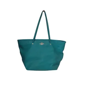 Coach Turquoise Leather Tote Bag | Pre Loved |