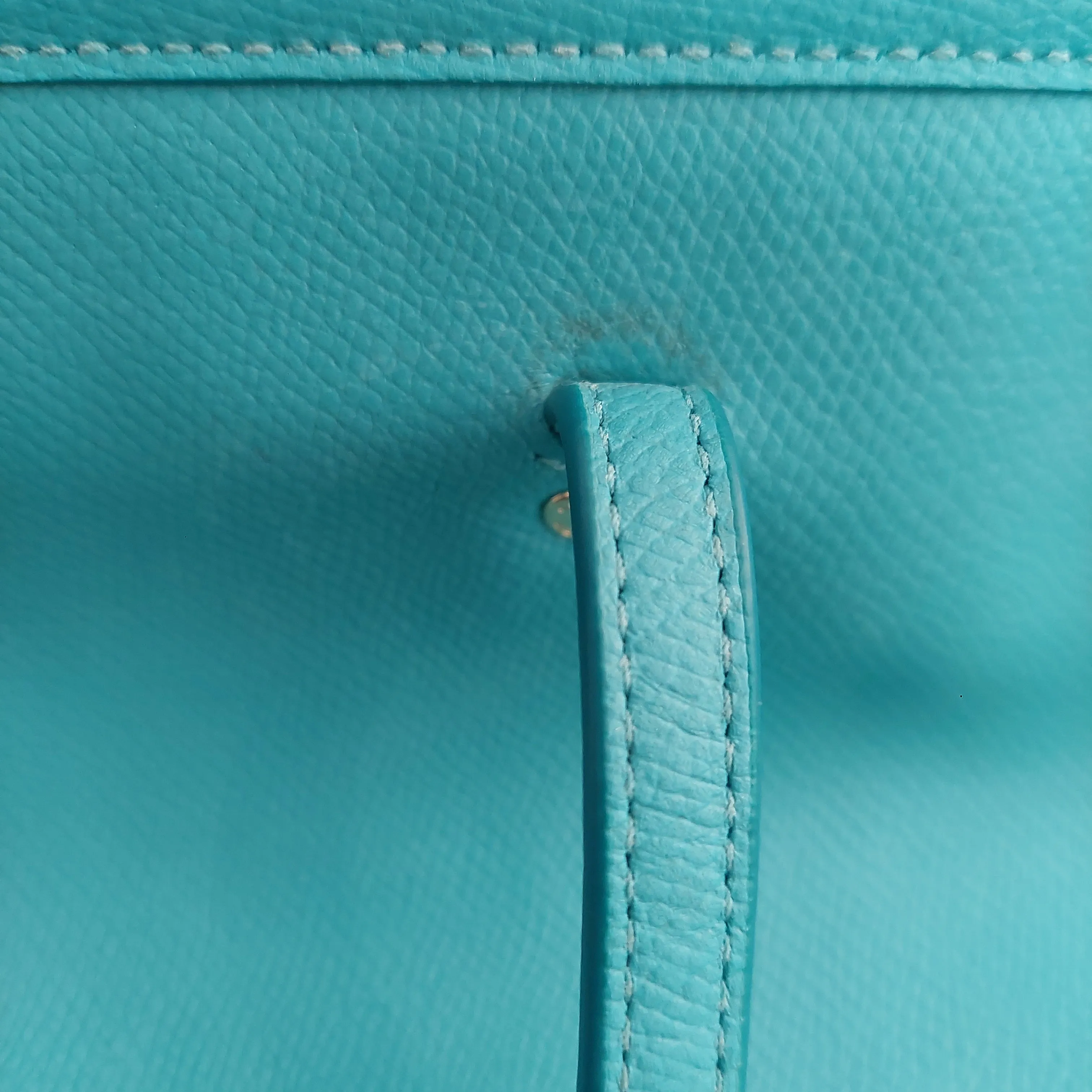 Coach Turquoise Leather Tote Bag | Pre Loved |