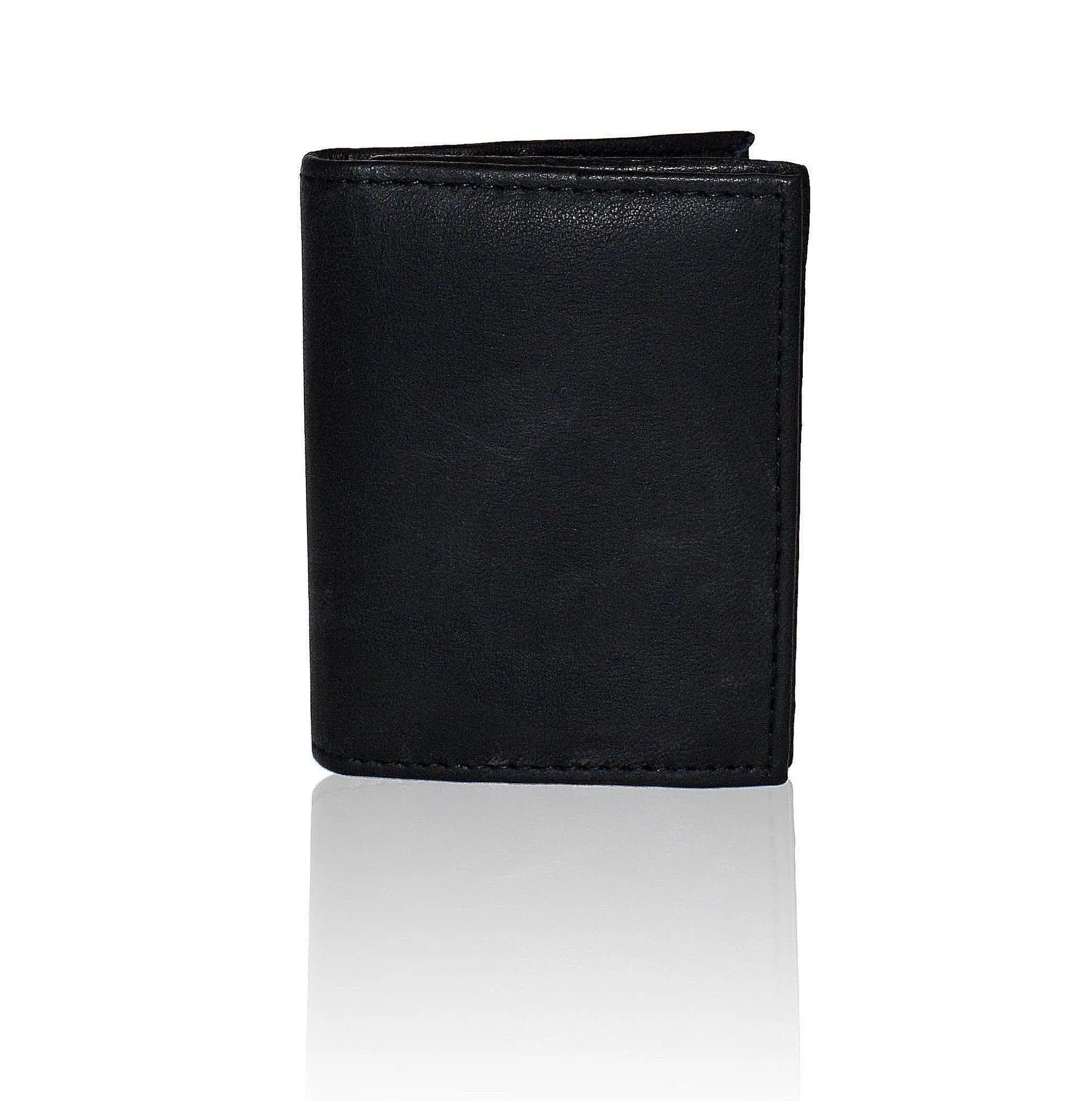 Compact Multi-Card Bifold Wallet for Men - Black