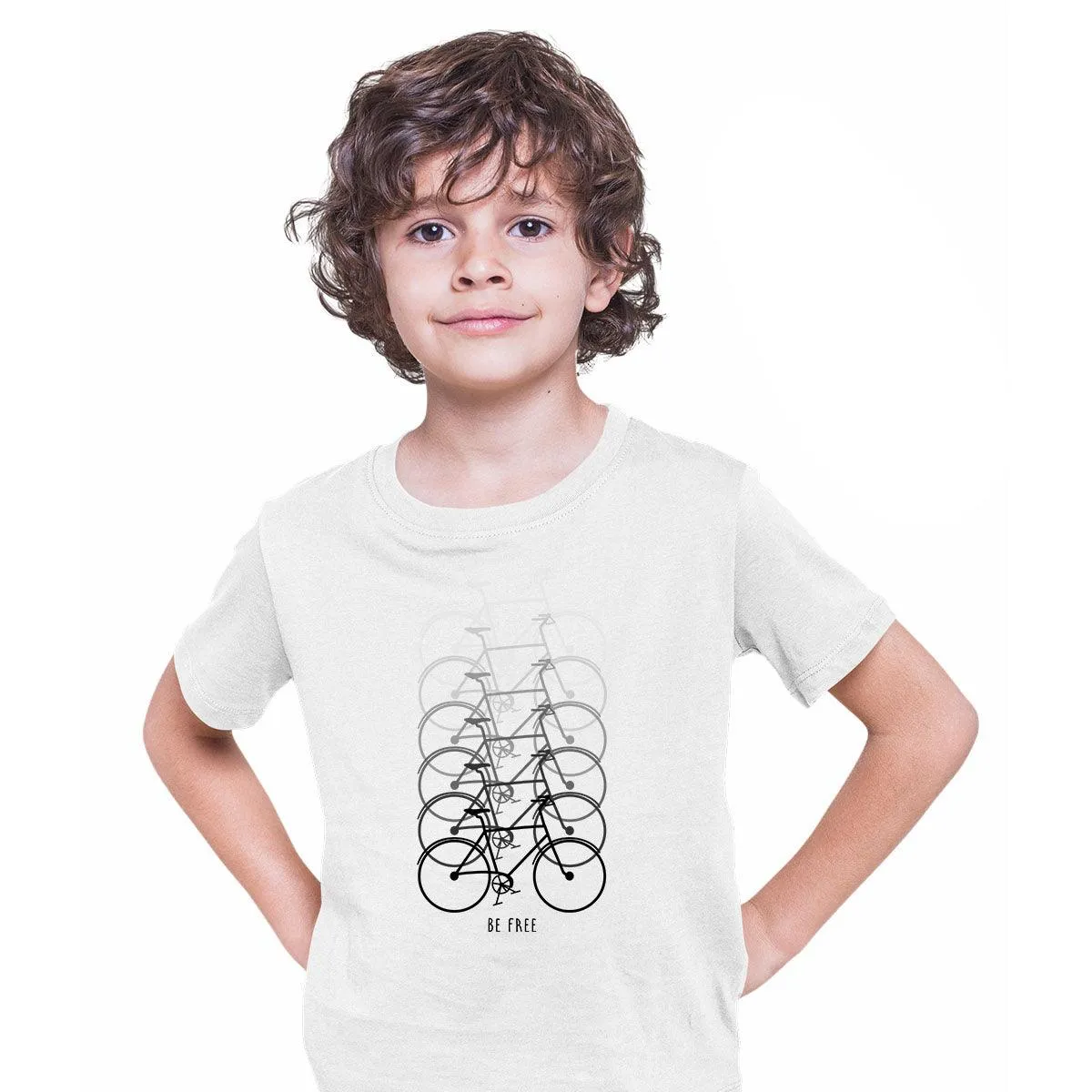 Cycling T-Shirt Evolution Gradient Funny Cyclist Bike Bicycle Racer Road T-shirt for Kids