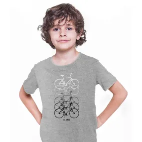 Cycling T-Shirt Evolution Gradient Funny Cyclist Bike Bicycle Racer Road T-shirt for Kids