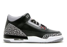 (GS) Air Jordan 3 Retro CDP 'Countdown Black Cement' (2008) 340255-061