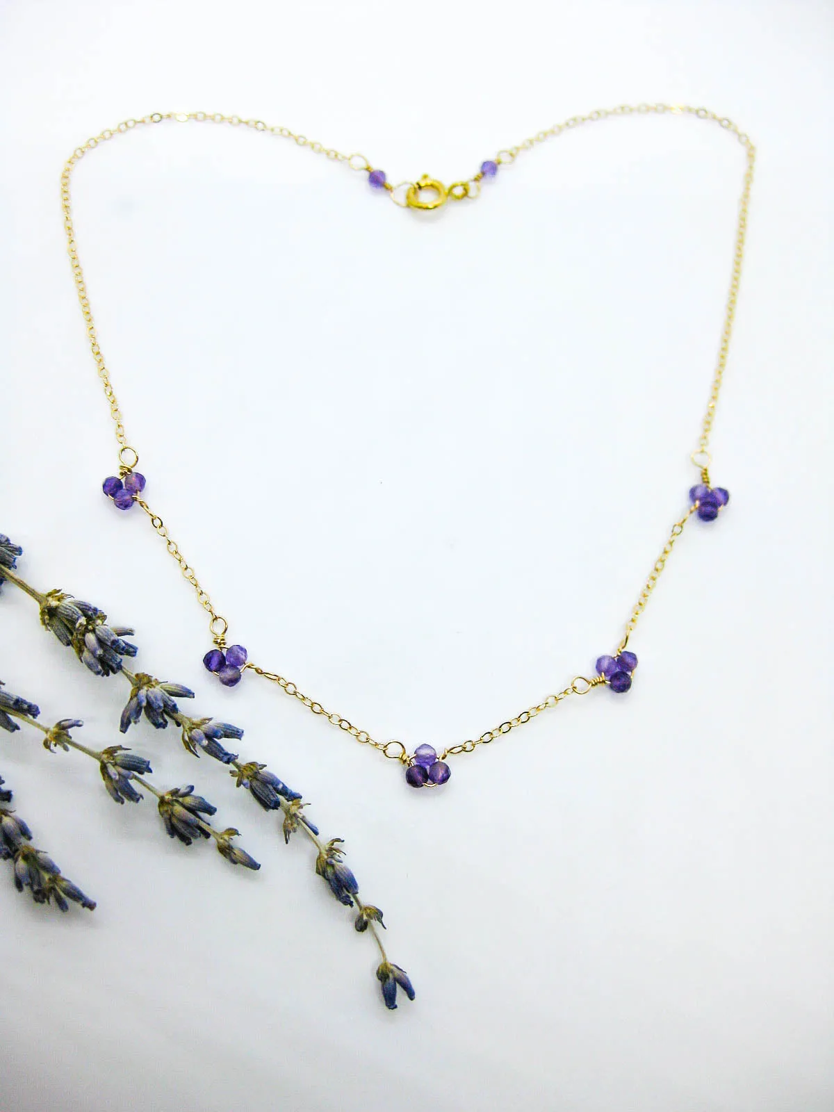 Hyacinth: Amethyst Choker - n520