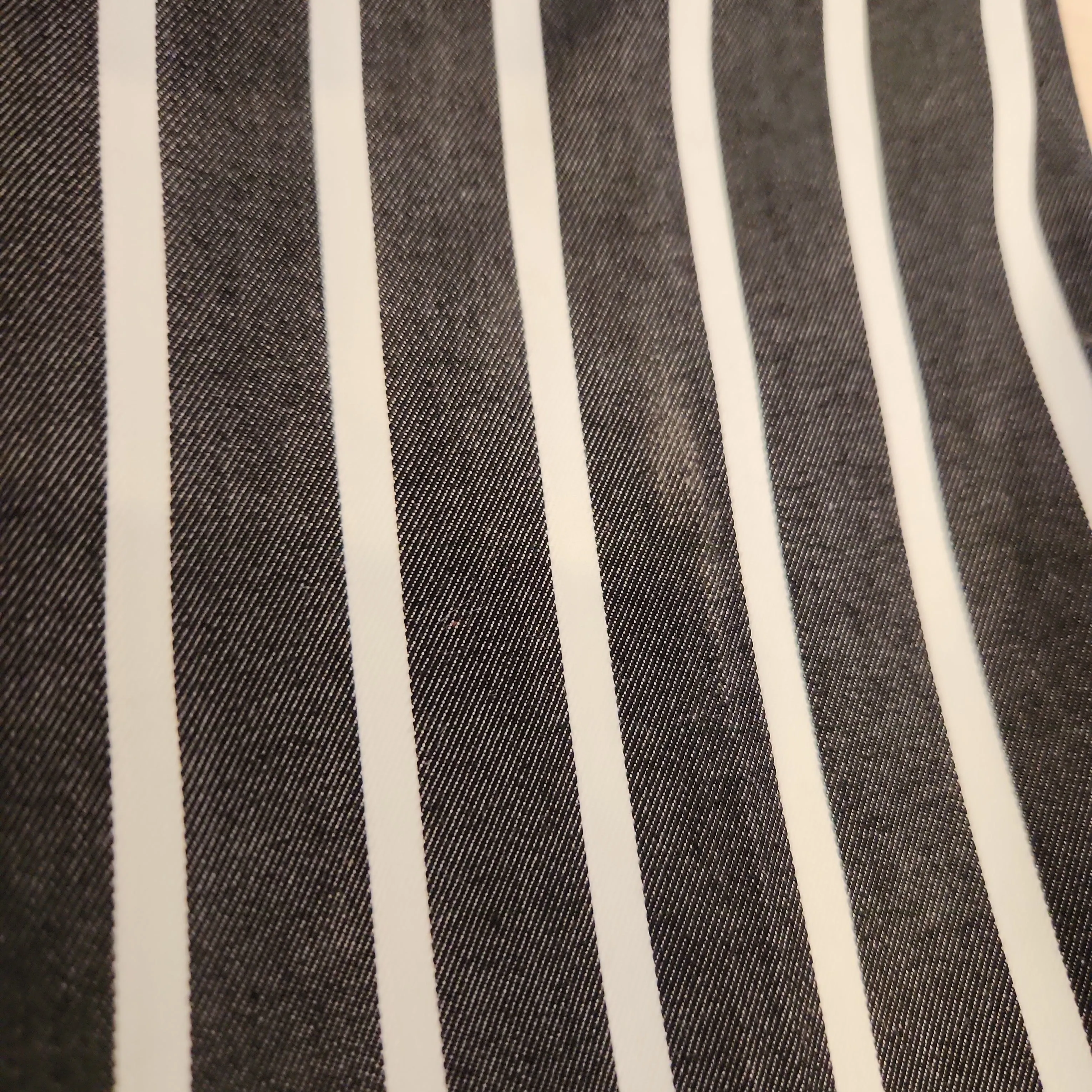 Karl Lagerfeld Grey & White Striped Pants | Pre Loved |