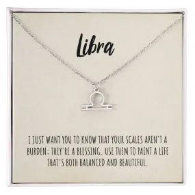 Libra Zodiac Necklace