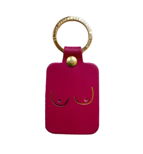 Magenta Key Chain Boob by Ark Colour Design