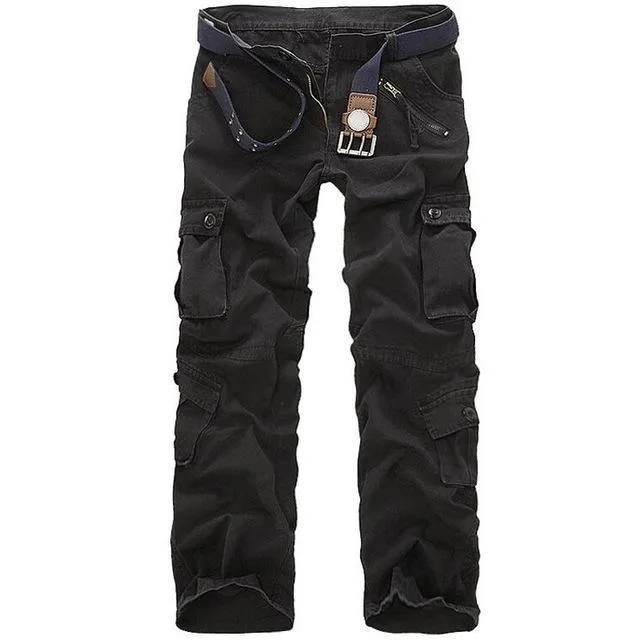 Men Tactical Military Pants Male Casual Multi-pockets Overalls Loose Style Trousers Mens Fashion Cargo Outwear Camouflage Pants