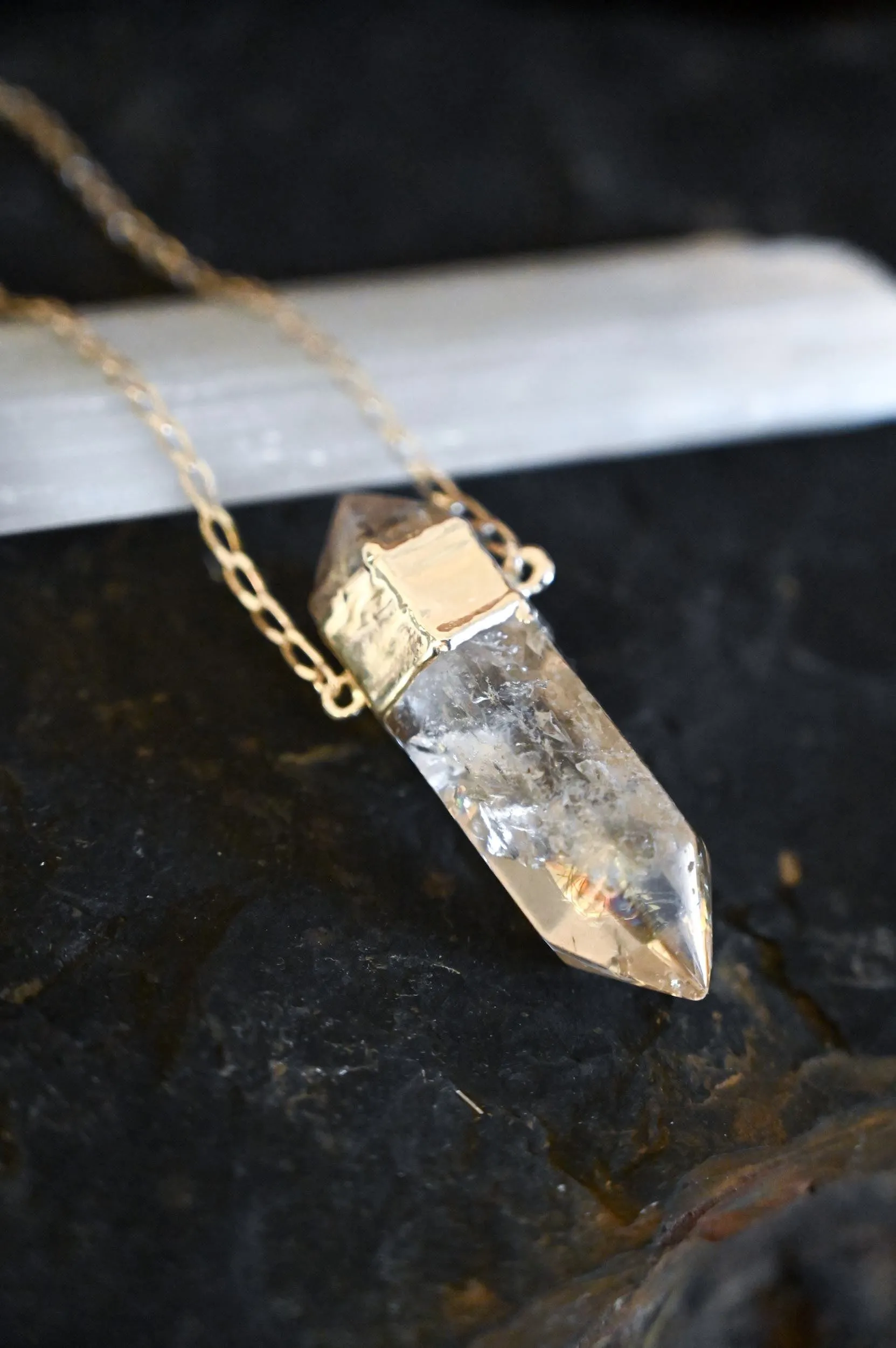 My Power is Choice Smoky Quartz Necklace