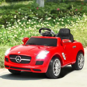 New Red Mercedes Benz sls r/c Mp3 Kids Ride on Car Electric Battery Toy-Red