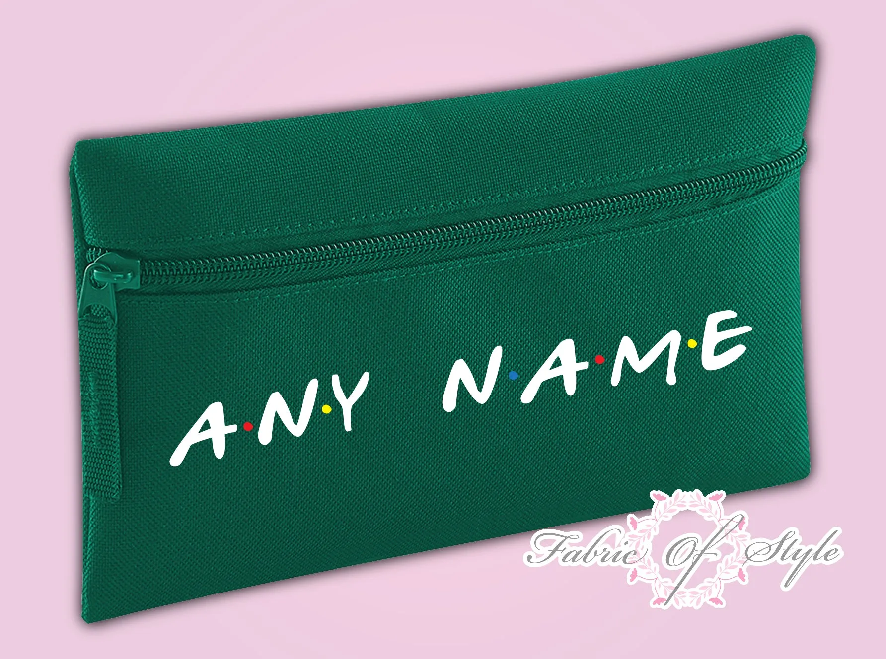 Personalised Friends Gift Pencil Case Christmas Kids Stationery Zip School Bag