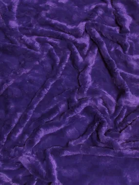 Purple Rabbit Snuggle Minky Fabric / Sold By The Yard