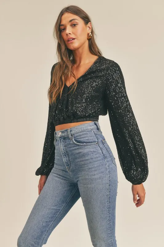 Sequin top