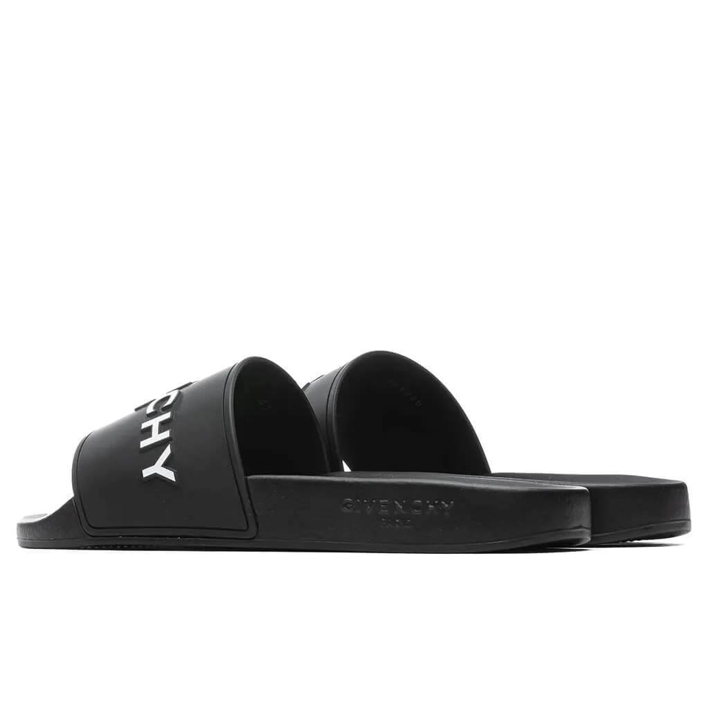 Slide Flat Sandal - Black