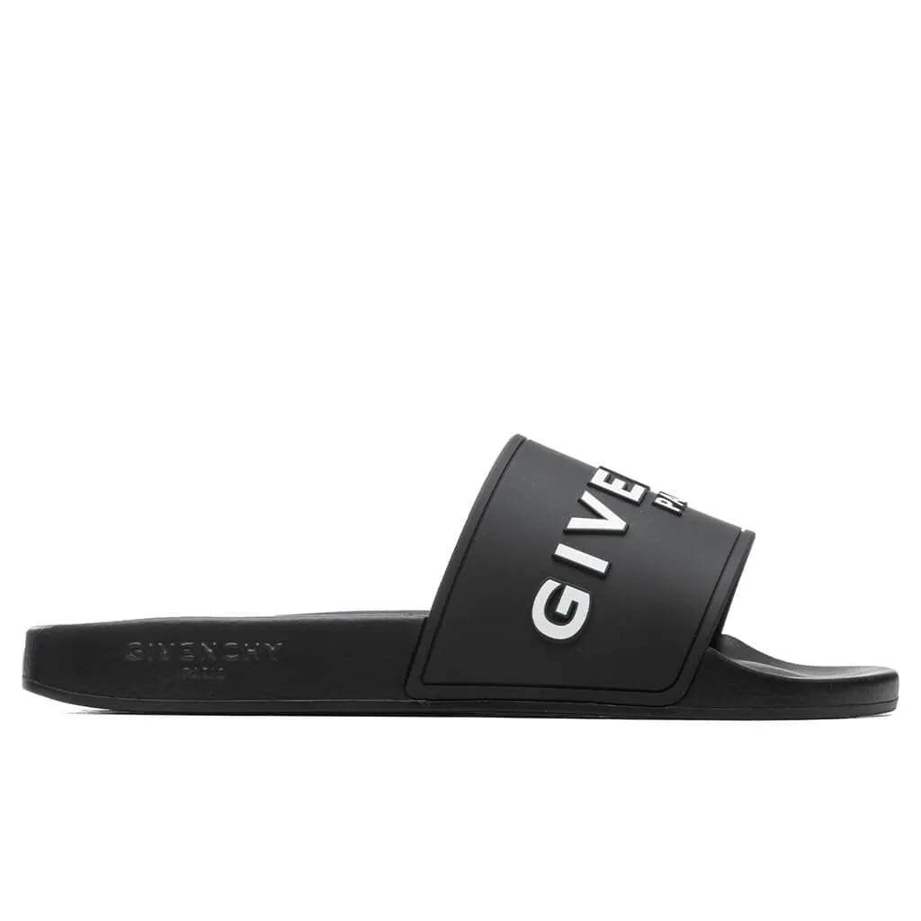 Slide Flat Sandal - Black