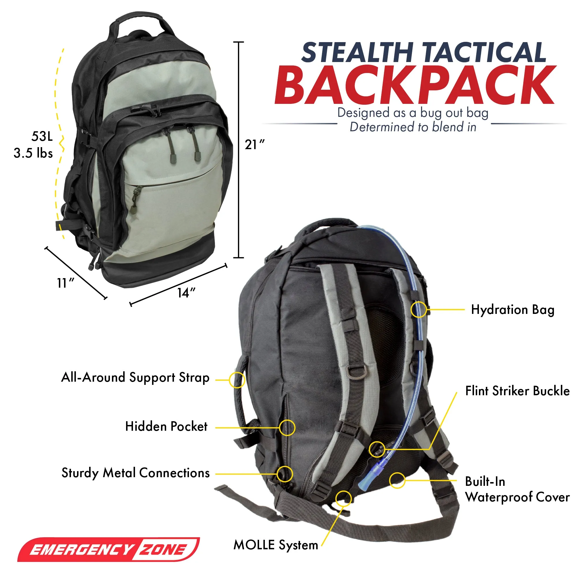 Stealth Tactical Backpack