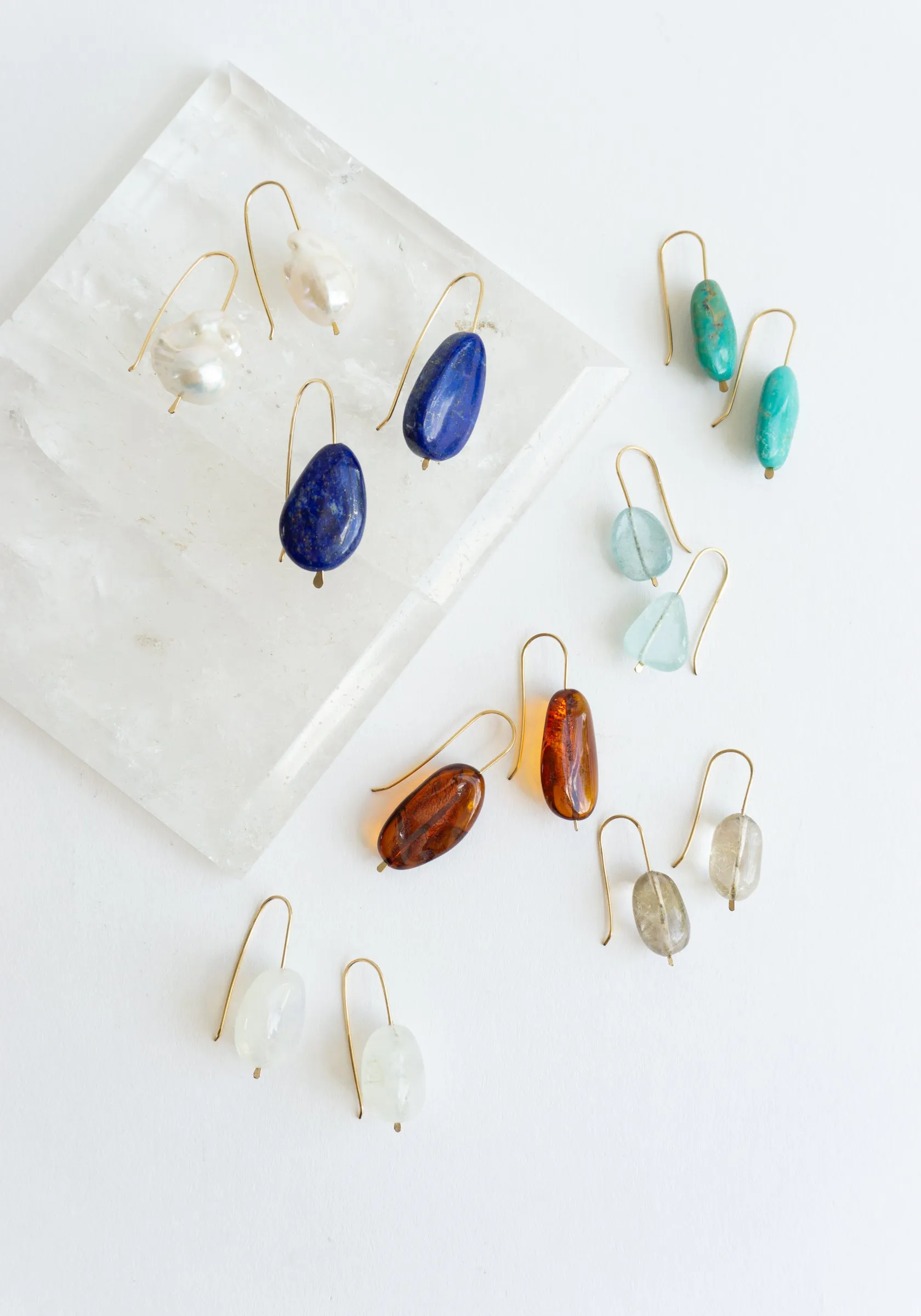 Stone Drop Earrings