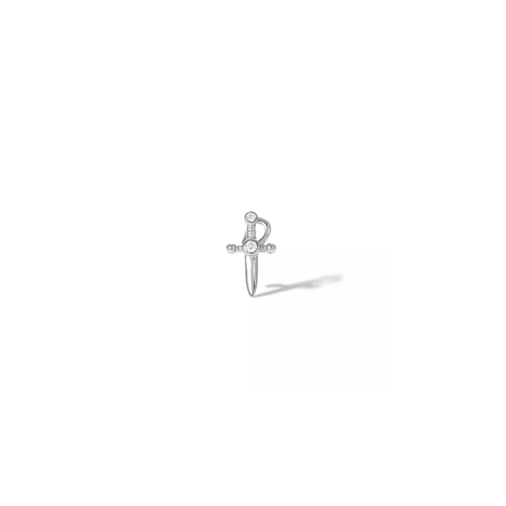 Straight Dagger Piercing Stud Earring