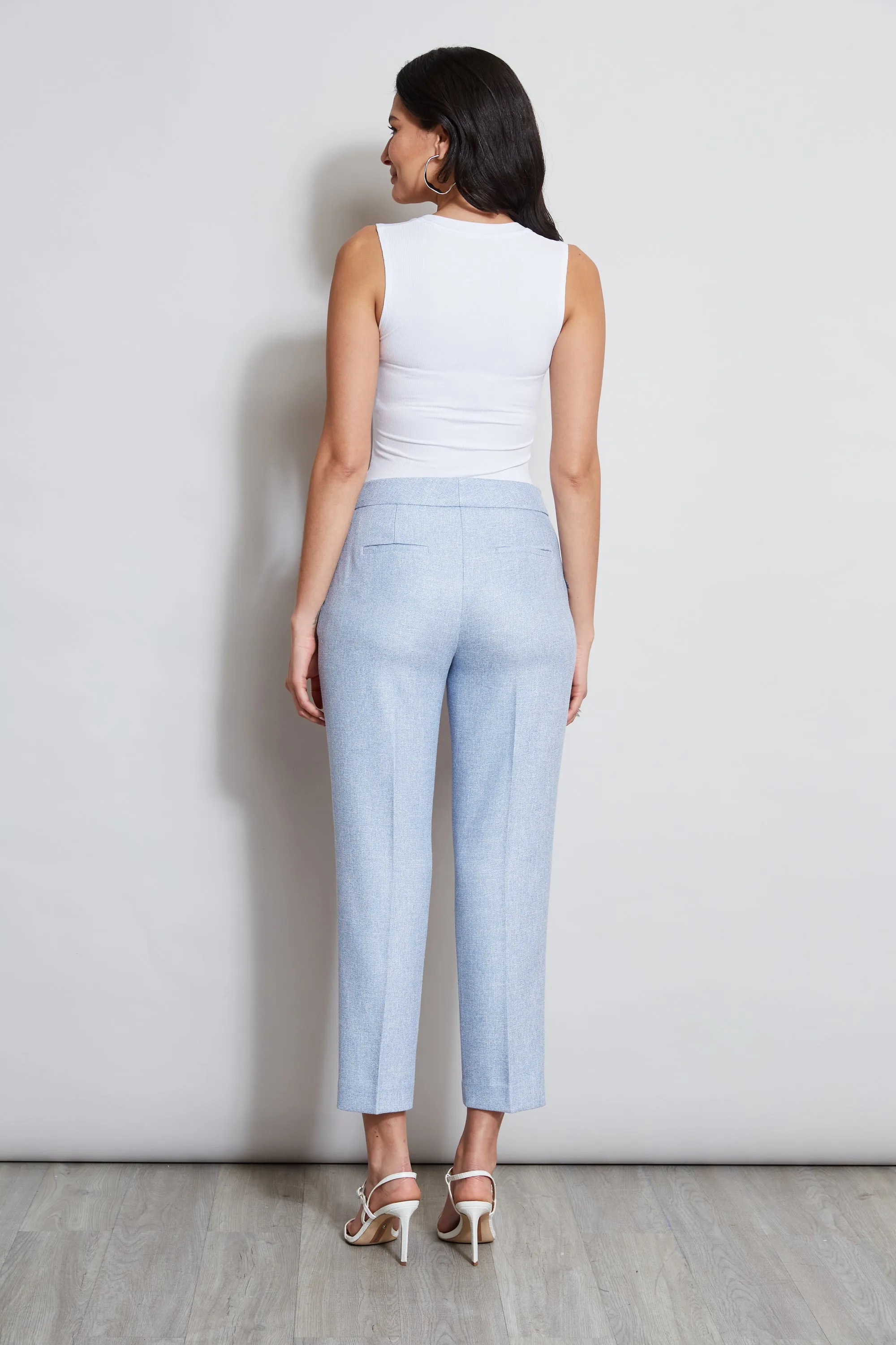 T-Tahari Slim Linen Pant