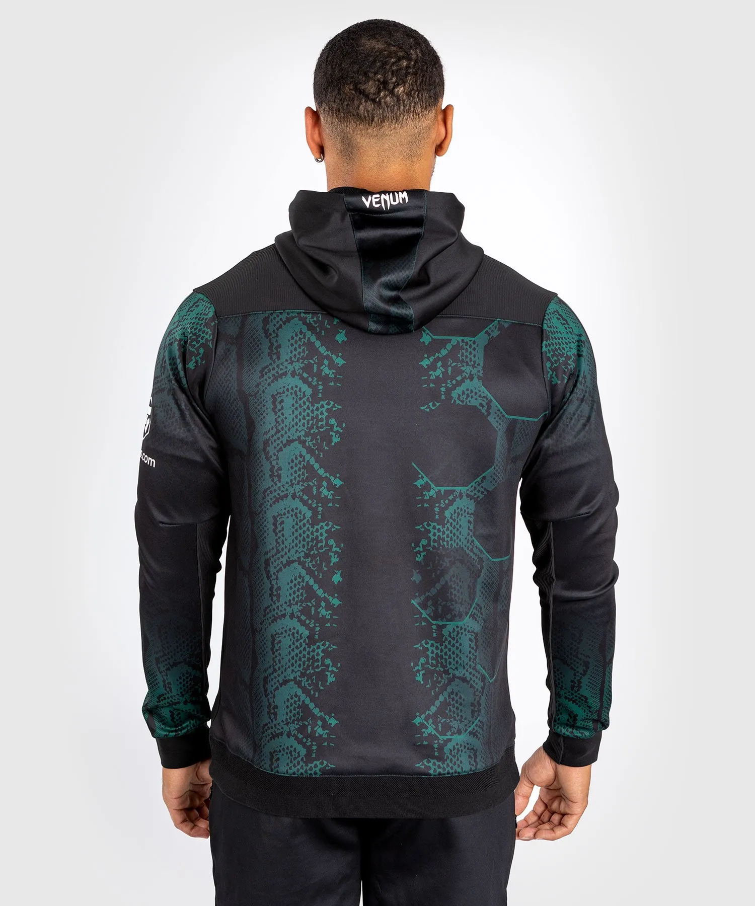 UFC Adrenaline by Venum Authentic Fight Night Men’s Walkout Hoodie - Emerald Edition - Green/Black