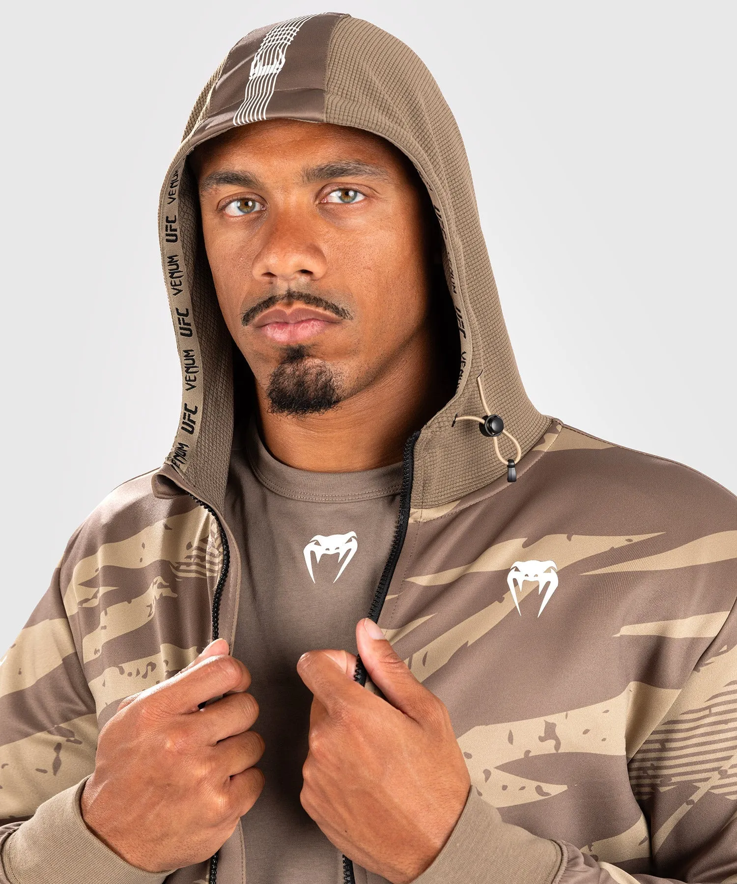 UFC Adrenaline by Venum Fight Week Men’s zip Hoodie - Desert Camo