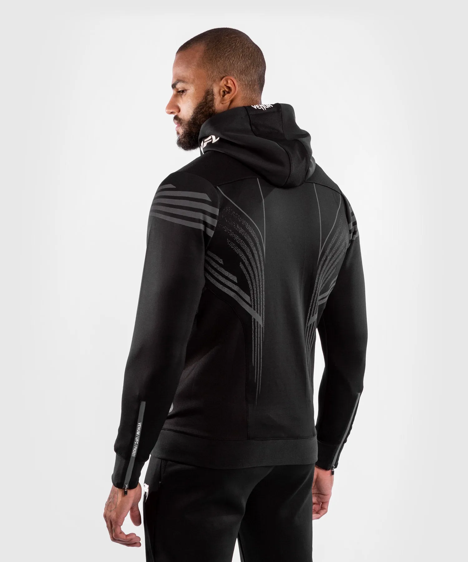 UFC Venum Authentic Fight Night Men's Walkout Hoodie - Black