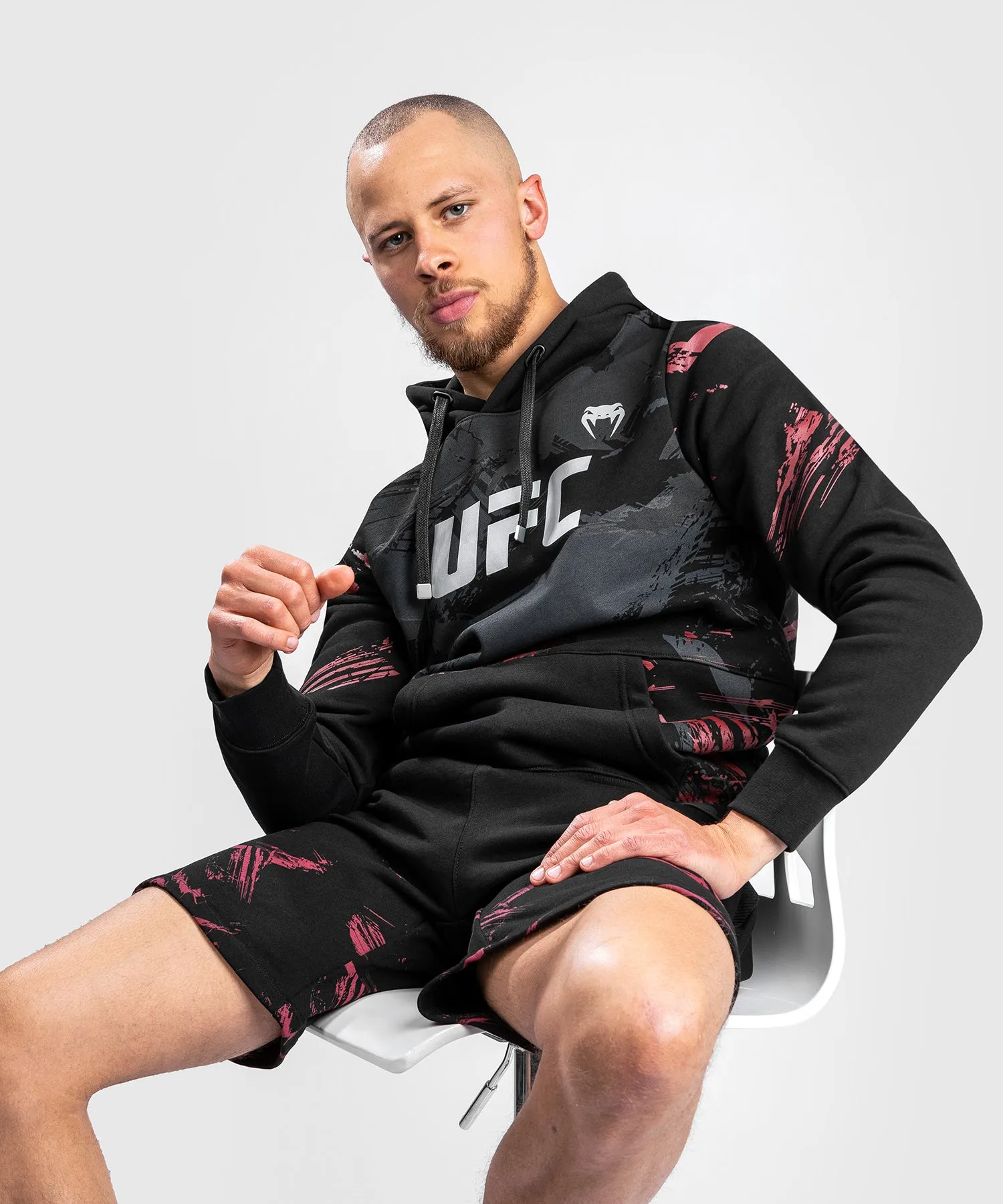 UFC Venum Authentic Fight Week 2.0 Men’s Pullover Hoodie - Black/Red