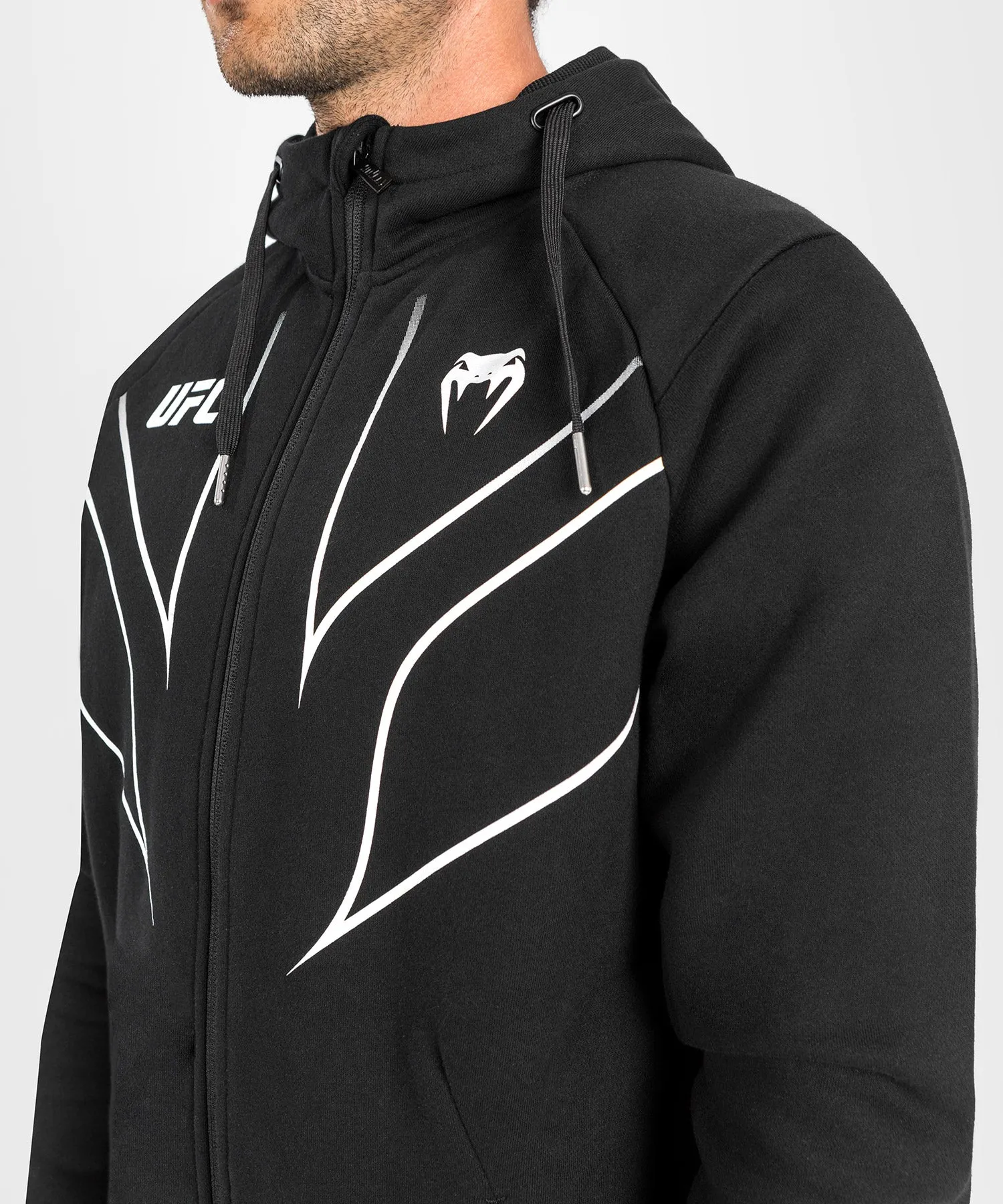 UFC Venum Fight Night 2.0 Replica Men's Full Zip Hoodie - Black