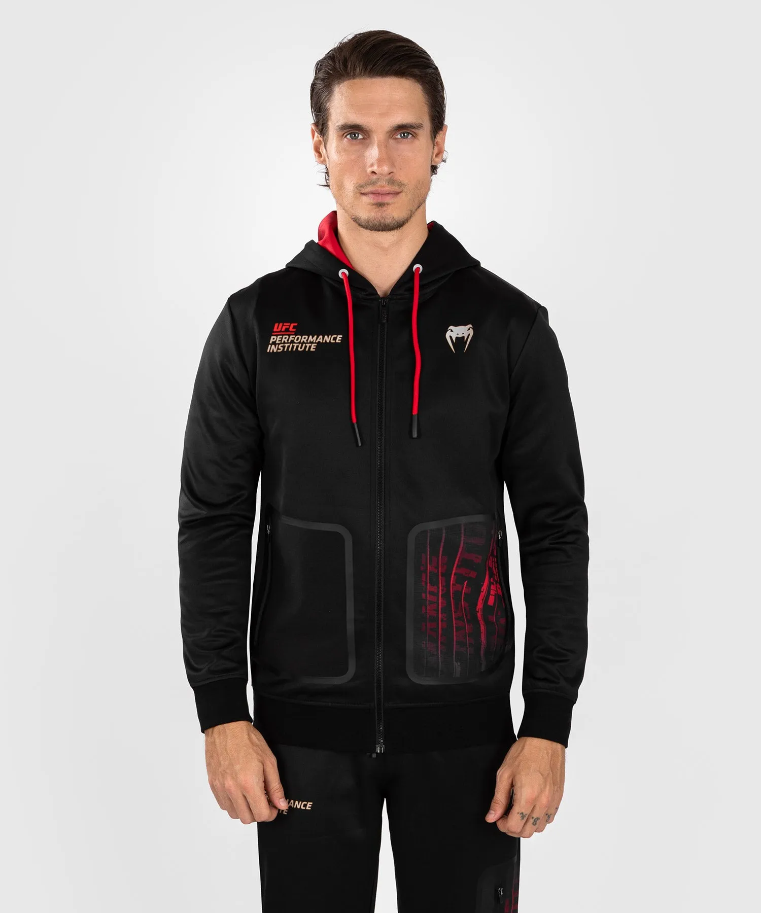 UFC Venum Performance Institute 2.0 Men’s Zip Hoodie - Black/Red