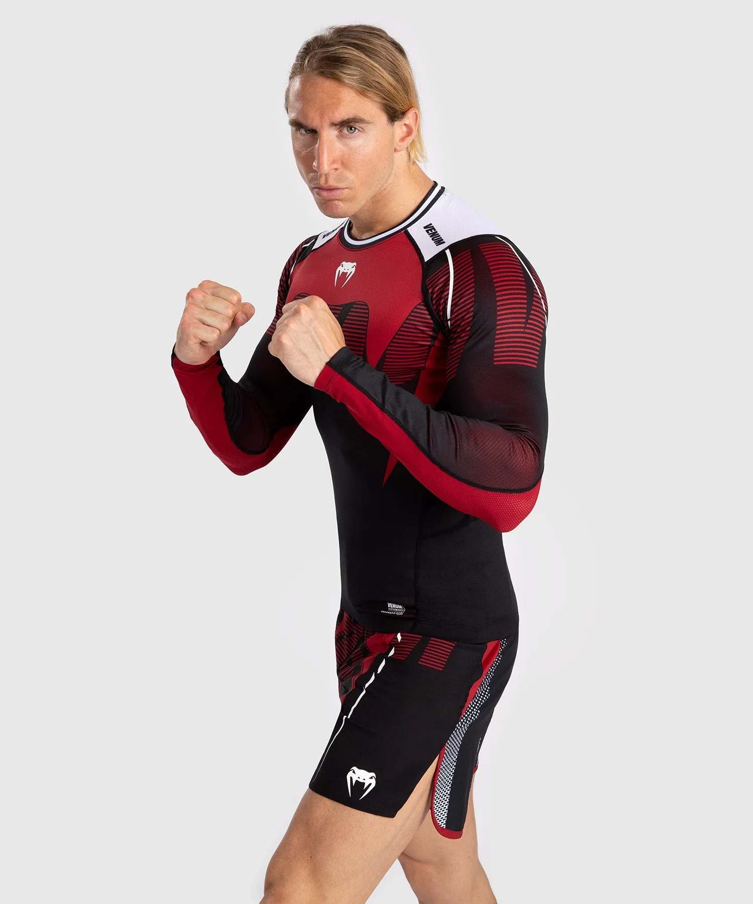 Venum Adrenaline Men's Long Sleeve Rashguard - Red