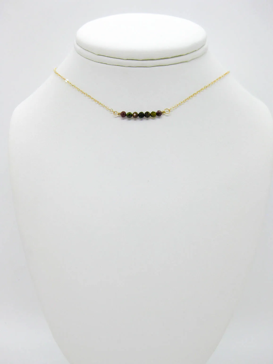 Violet: Tourmaline Choker - n632