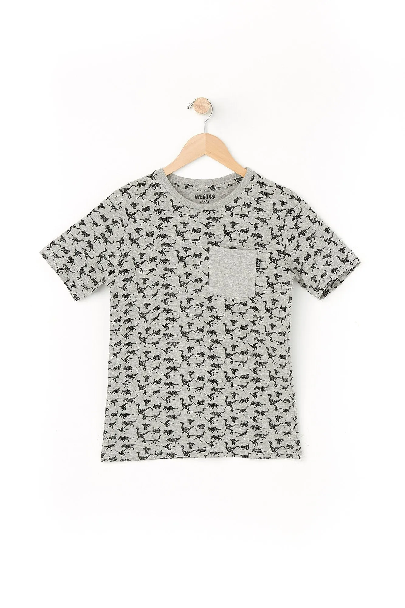 West 49 Youth Dinosaur Pocket Tee