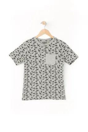 West 49 Youth Dinosaur Pocket Tee